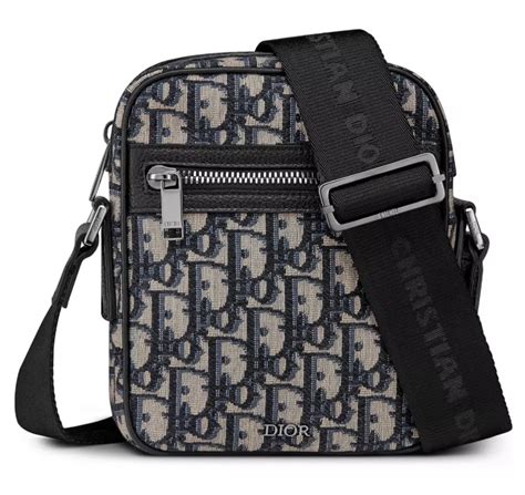 dior coated canvas crossbody bag|Dior messenger bag men's.